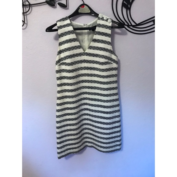 J Crew Striped Tweed Sheath Dress - Picture 2 of 5